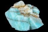Amazonite Crystal Cluster with Smoky Quartz - Colorado #168088-1
